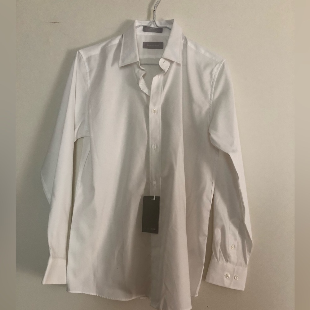 NWT - Nordstrom Non-Iron White Shirt (Boys)